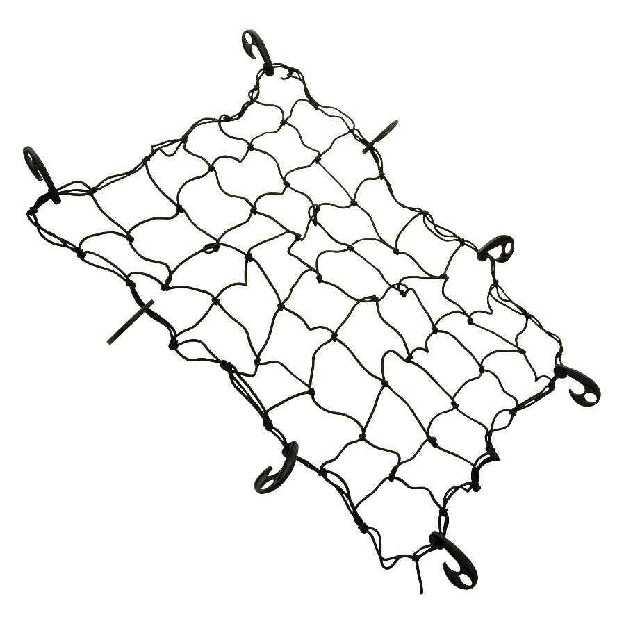 Plasa elastica cu carlige pentru fixare bagaje in trailer sau pick-up de culoare neagra cu dimensiunile 90 x 150 cm 923290