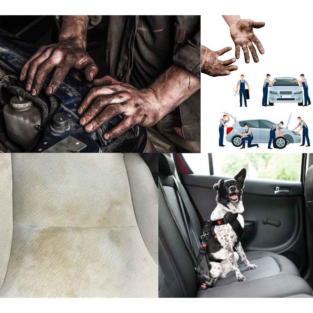 Set 2 huse de protectie tetiere auto, matlasate, impermeabile, lavabile, negre