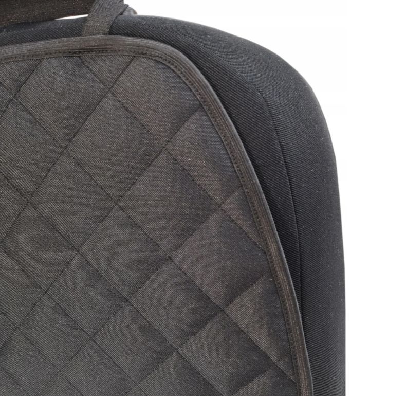 Set 2 protectii scaune auto, universale, matlasate, negre, lavabile, impermeabile - protectie matlasata cu decupare cotiera pentru bancheta din spate si protectie spatar scaun