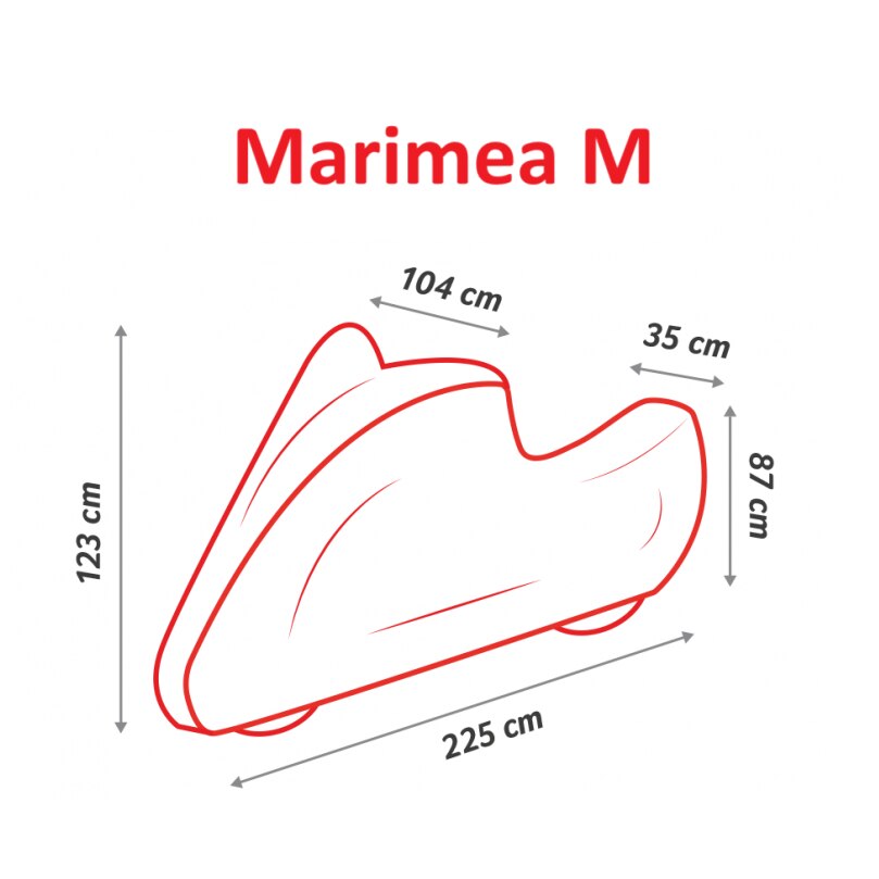 Husa pentru motocicleta Metru Patrat, impermeabila, din nailon gros, protejeaza motocicleta de razele UV, zapada, ploaie, inghet, compatibila moto, scuter, moped, marimea M - MetruPatrat.ro