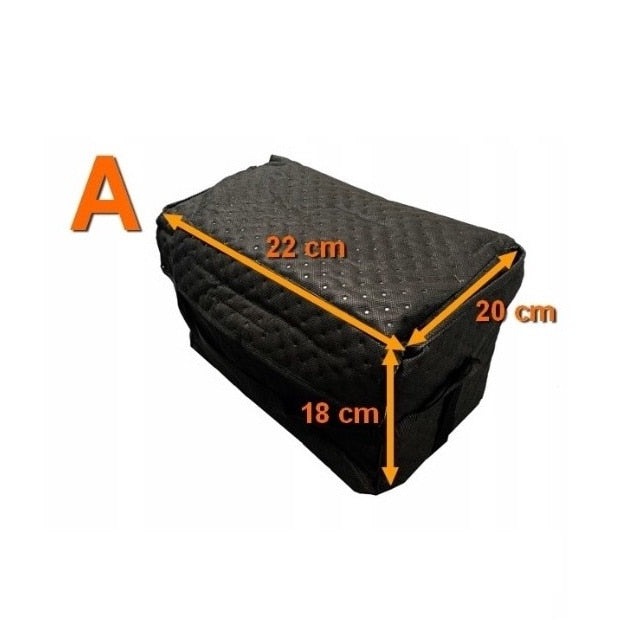 Husa protectie baterie auto, Metru Patrat, cu maner, impermeabila, potrivita pentru baterii cu dimensiuni 29x18x20 cm