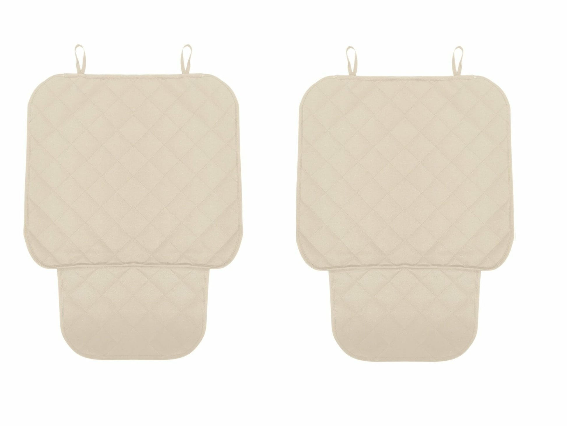 Set 2 protectii auto matlasate, pentru sezut scaun sau bancheta, universale, crem, Metru Patrat - MetruPatrat.ro