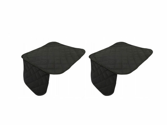Set 2 protectii auto matlasate, pentru sezut scaun sau bancheta, universale, negru, Metru Patrat