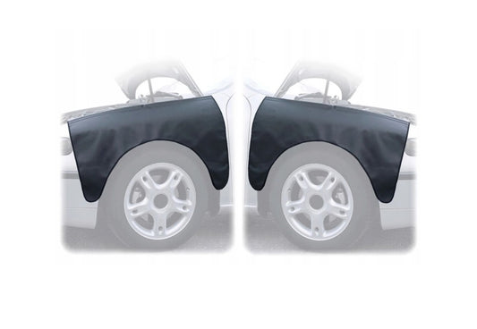 Set 2 huse protectie pentru mecanici si service auto aripa fata din piele ecologica, material premium, de culoare neagra, universala , cu banda magnetica , Metru Patrat, protejeaza impotriva petelor de ulei , vaselina , mizeriei si a zgarieturilor 10033