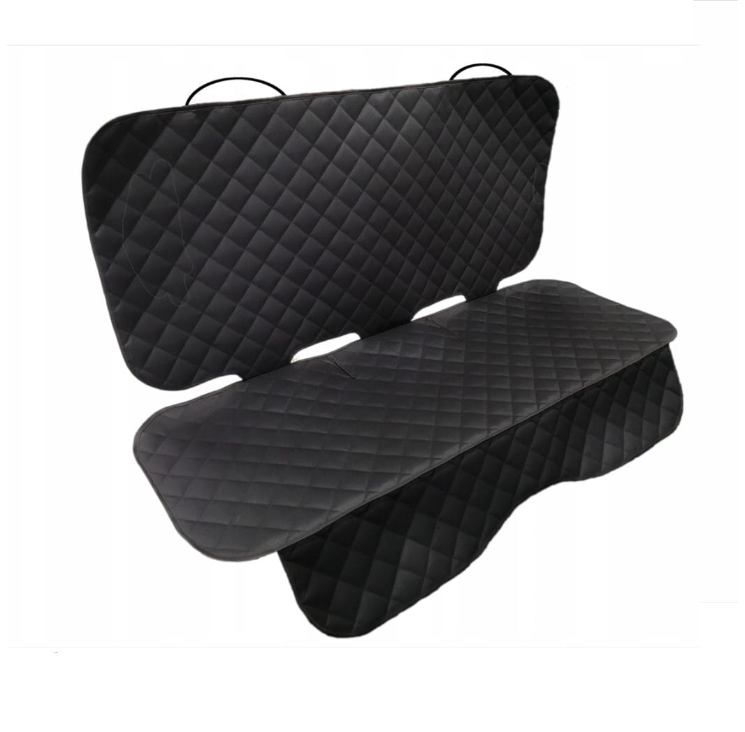 Set 3 protectii auto, matlasate, universale, negre, lavabile, impermeabile, protectie bancheta si 2 protectii scaune fata, Metru Patrat - MetruPatrat.ro