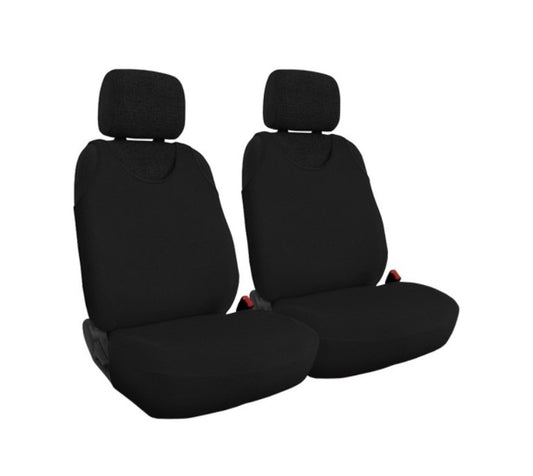 Set 2 huse auto tip maieu, din bumbac, universale, negre pok