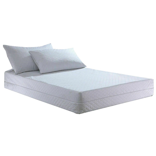 Set 3 piese, husa de protectie saltea si huse perne, cu fermoar, matlasate, Metru Patrat