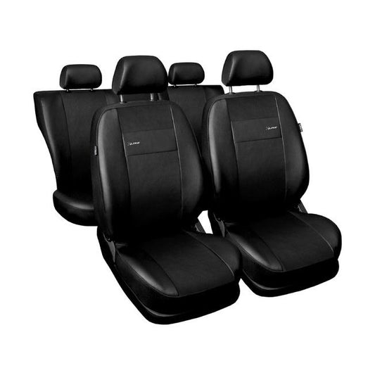 Set huse auto universale , 9 bucati , din pele ecologica , din gama X line , de culoare neagra AH215N