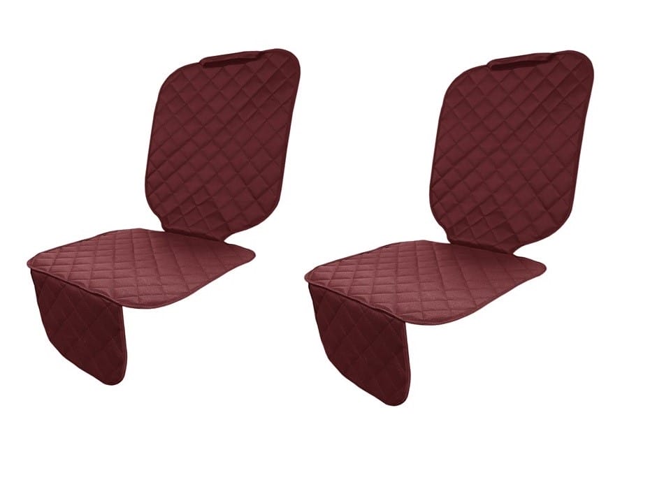 Set 2 protectii auto matlasate, universale, pentru scaun auto, scaun copii, scoica bebe, impermeabile, lavabile, grena, Metru Patrat - MetruPatrat.ro