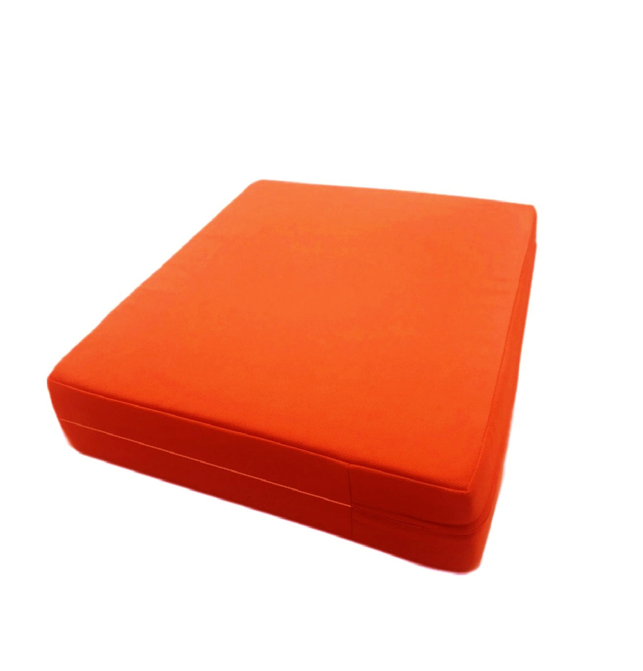 Husa cu fermoar pentru saltea din bumbac 100% natural, de culoare portocaliu - MetruPatrat.ro