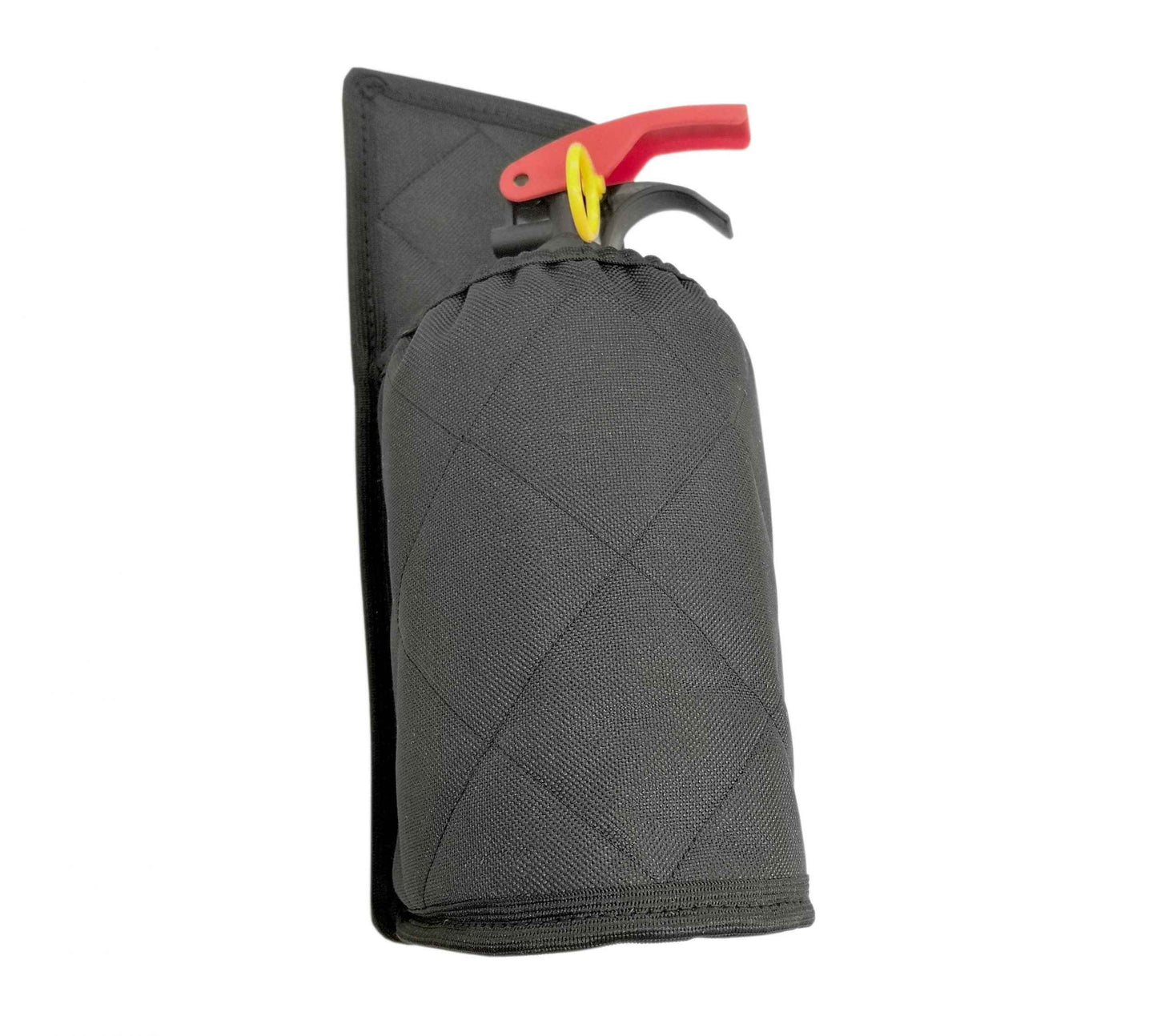 Husa pentru stingator auto matlasata, cu banda velcro pentru fixare usoara, universala