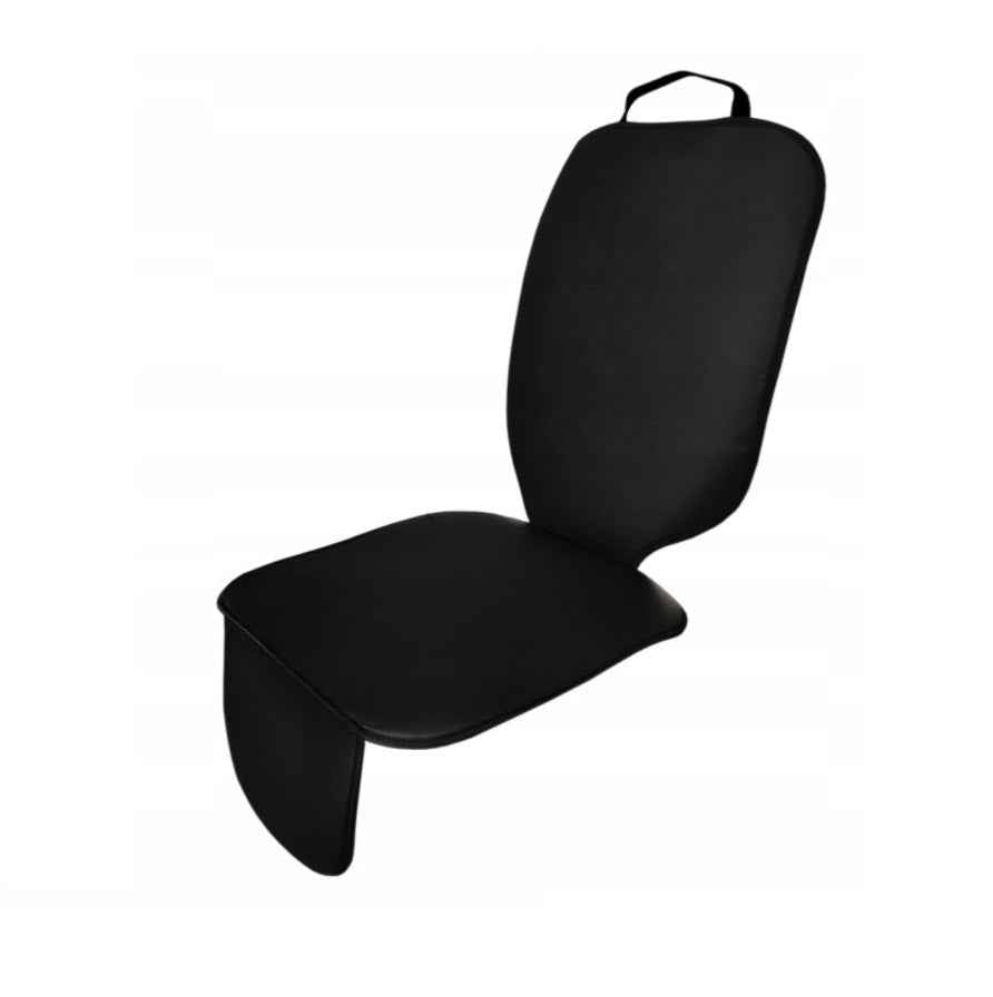 Set 2 protectii auto, scoica bebe, pentru scaune fata sau bancheta spate, din piele ecologica, lavabile, model universal, negre 2x20201
