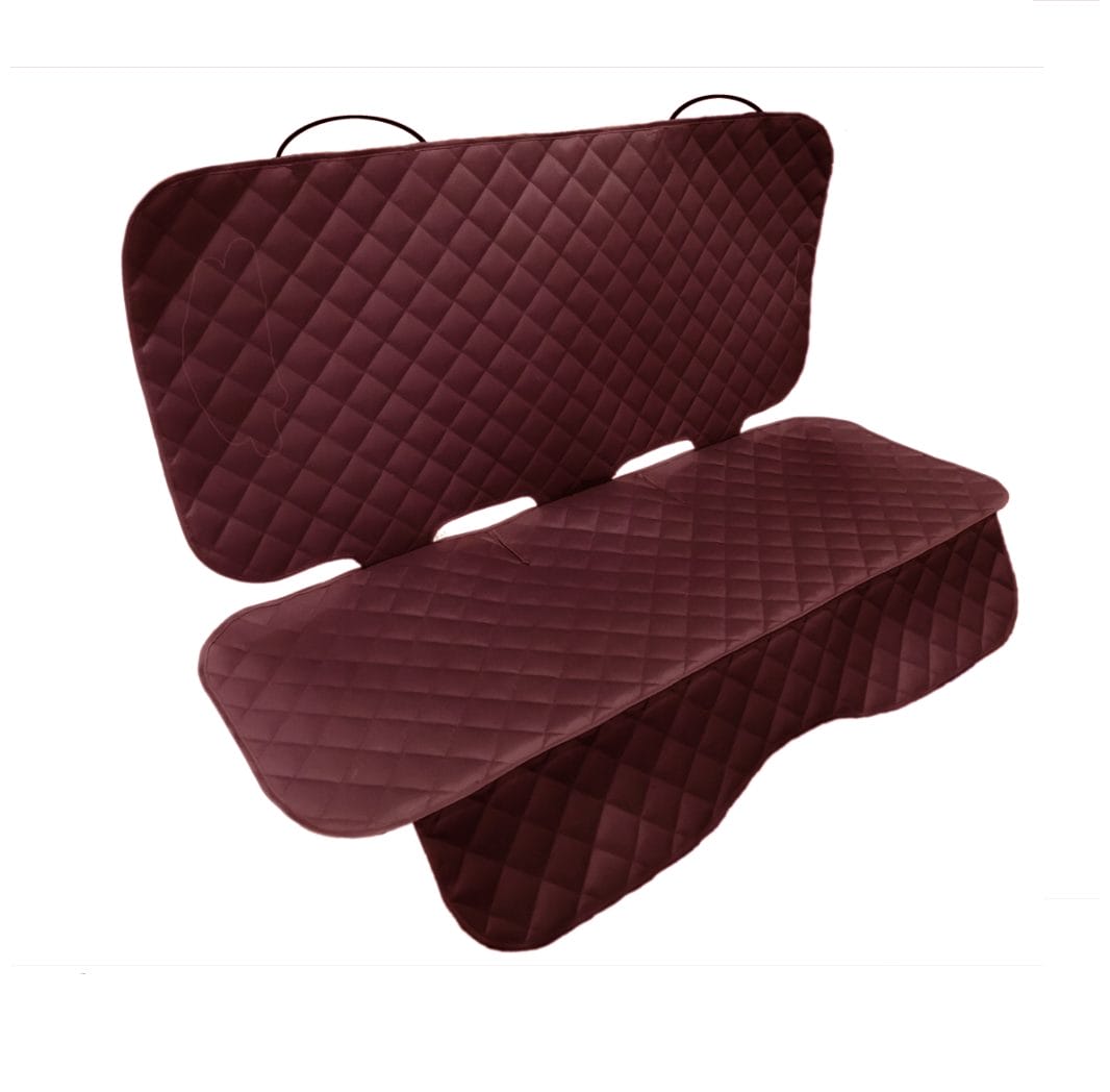 Set 3 protectii auto, matlasate,universale, grena, lavabile, impermeabile, protectie bancheta si 2 protectii sezut scaun , Metru Patrat