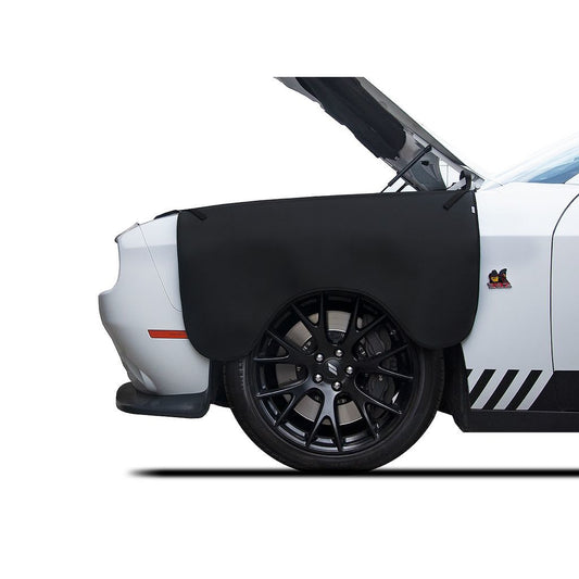 Husa protectie aripa auto, cu banda magnetica si 3 prinderi cu carlige, universala, din piele ecologica 10039