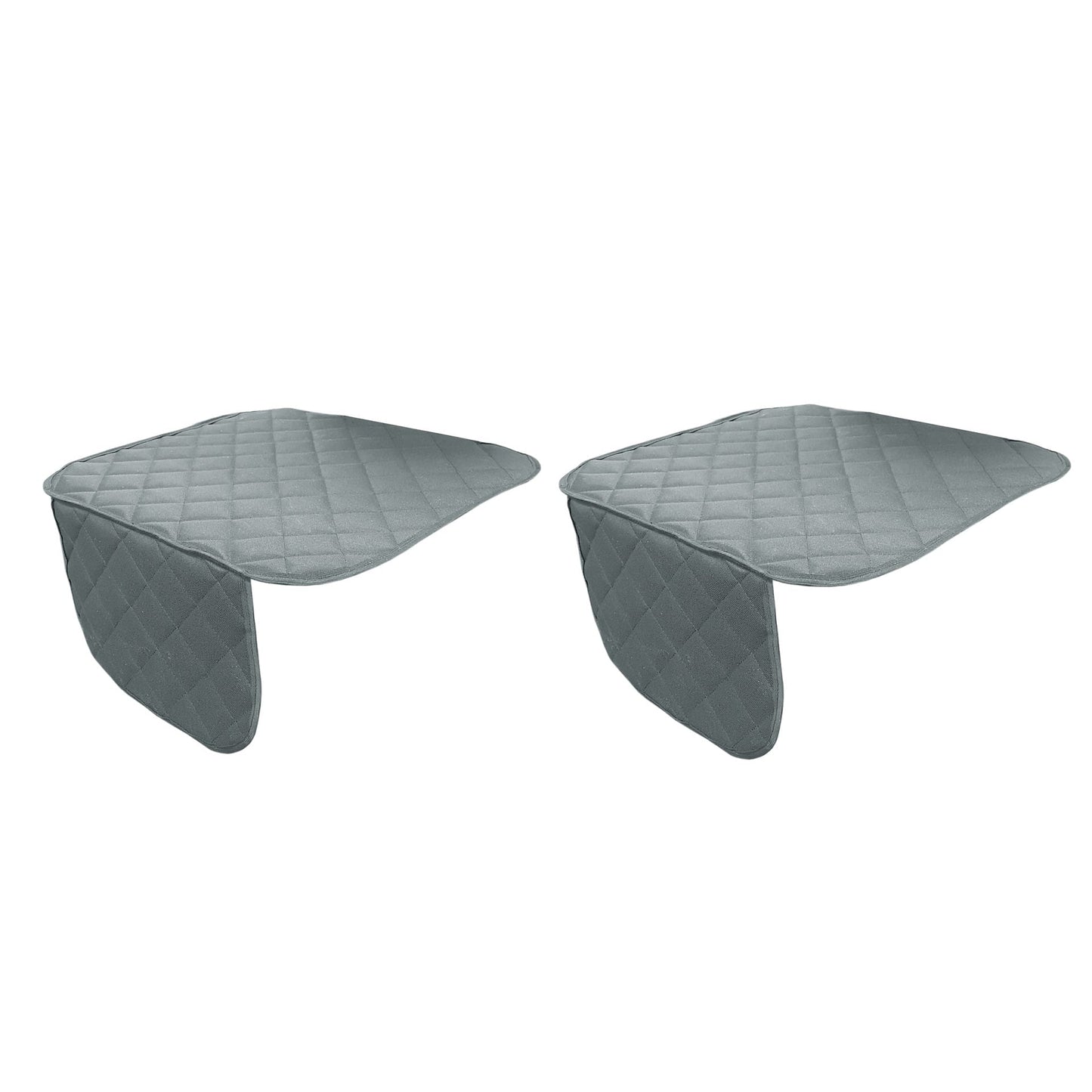 Set 2 protectii auto matlasate, pentru sezut scaun sau bancheta, universale, gri, Metru Patrat 2x 5103