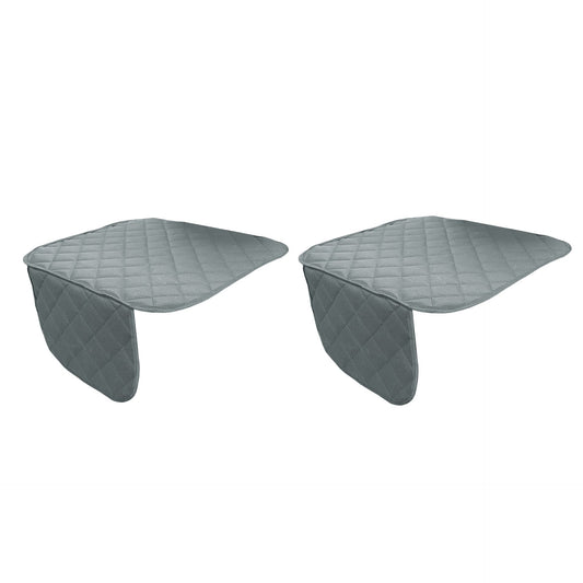Set 2 protectii auto matlasate, pentru sezut scaun sau bancheta, universale, gri, Metru Patrat 2x 5103