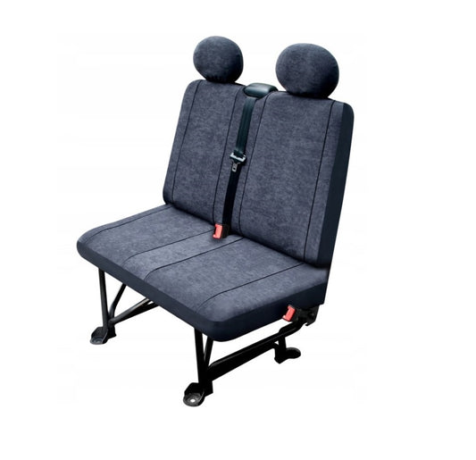Set 2 huse microbuz pentru scaunele pasagerilor, din material textil ce imita catifeaua, pielea alcantara, dedicate masinilor tip VAN, micorbuz, utilara, marimea M 30211