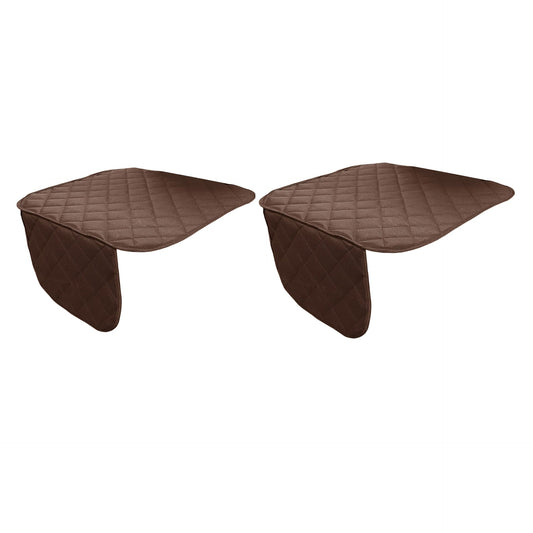 Set 2 protectii auto matlasate, pentru sezut scaun sau bancheta, universale, maro, Metru Patrat 2x 5104
