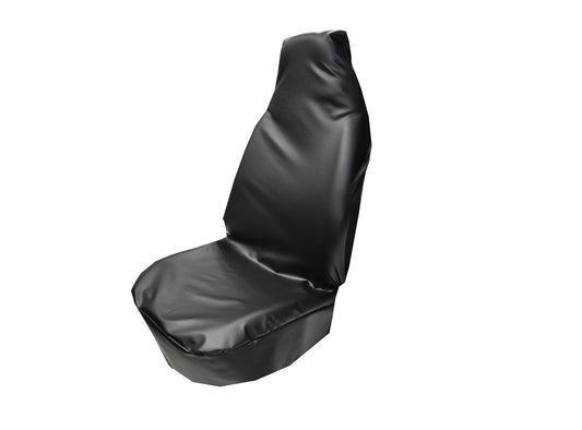 Husa protectie scaun auto din piele ecologica , pentru sofer sau pasager , marime universala , rezistenta la taieturi , impermeabila , ideala pentru service si mecanici  10031