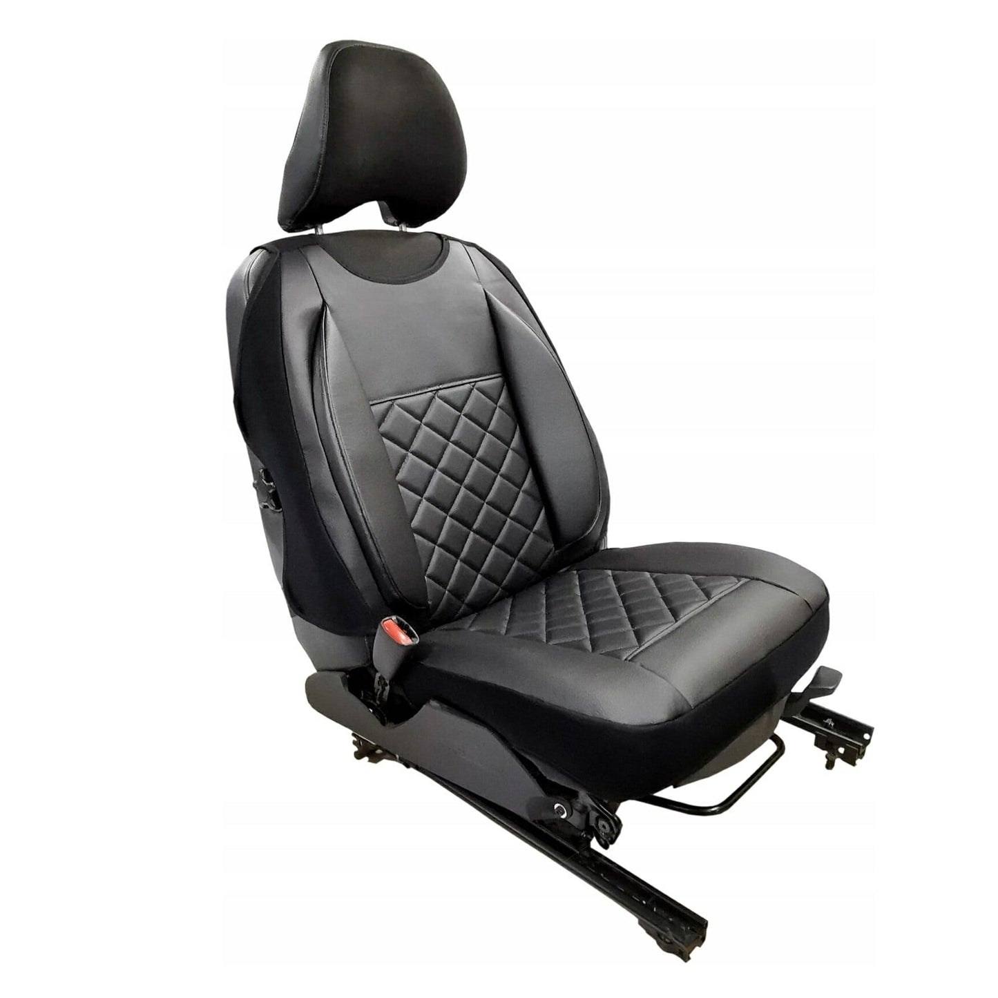 Husa auto tip maieu, din piele ecologica, matlasata, universala, neagra, Metru Patrat 5086