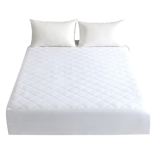 Set 3 piese, husa de protectie saltea si huse perne cu fermoar, impermeabile si matlasate, Metru Patrat