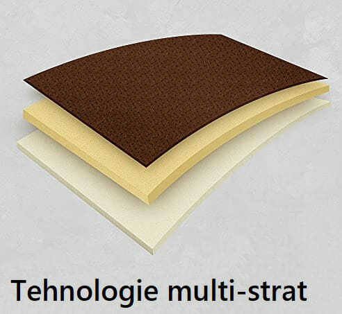 Protectie auto matlasata universala, pentru bacheta din spate, cu decupare cotiera, maro, impermeabila, lavabila, Metru Patrat 5072