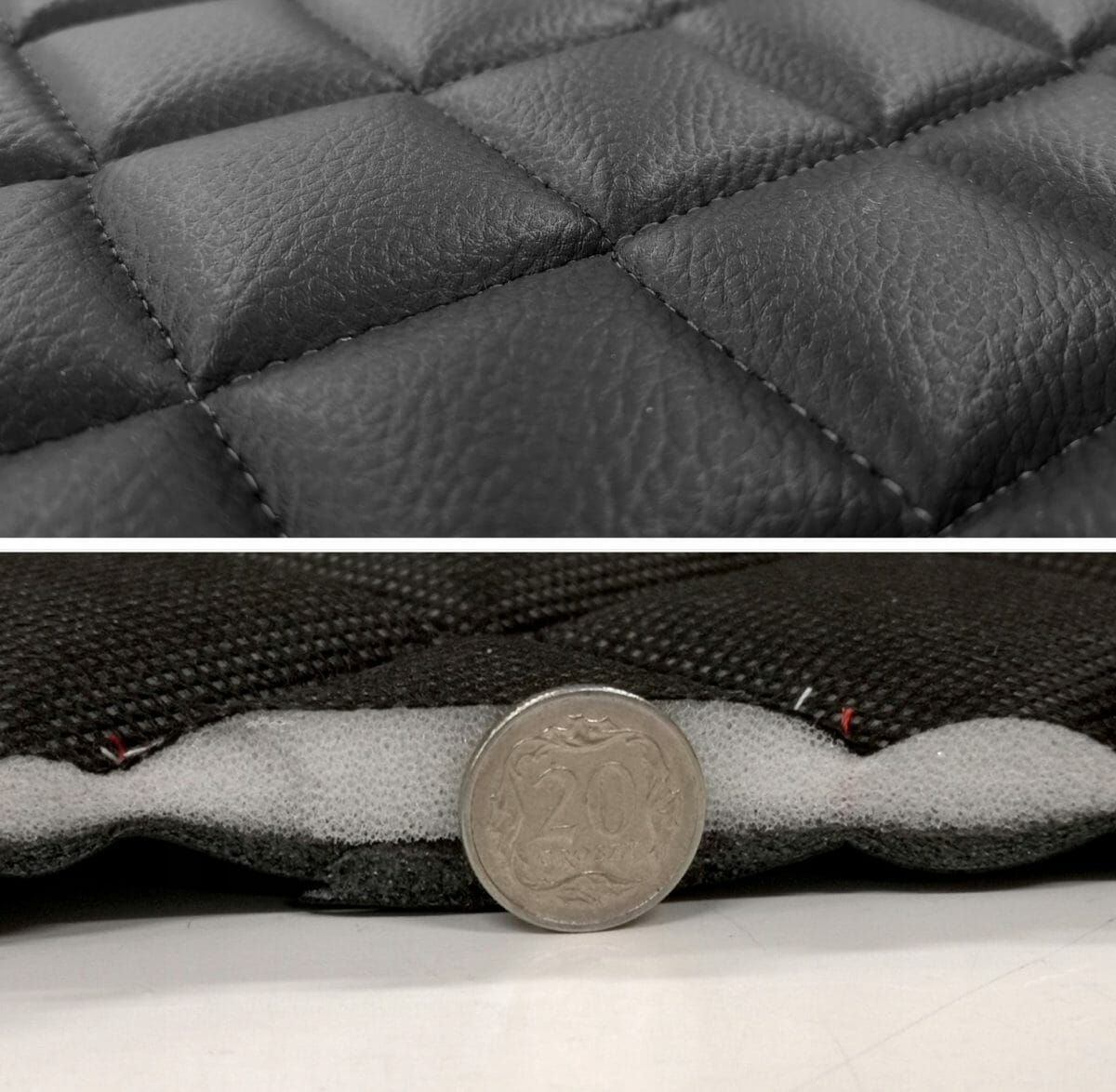 Set 3 protectii auto, matlasate din piele ecologica, universale, negre, lavabile, impermeabile, Metru Patrat - MetruPatrat.ro