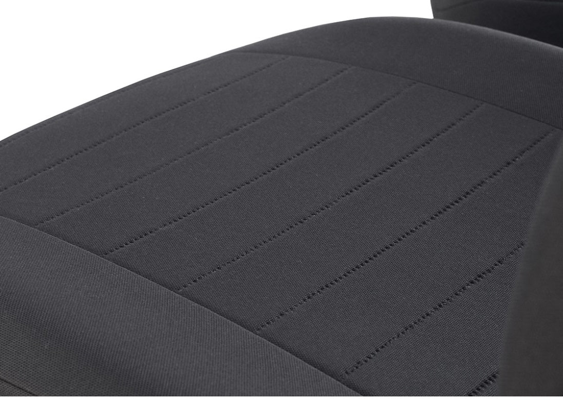 Set 2 huse auto universale tip maieu, din textil tapiterie, trend line, gri pok