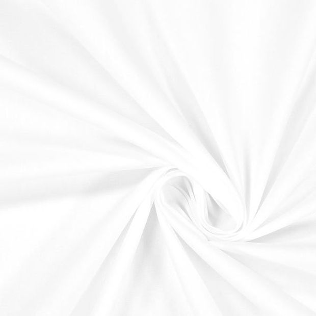 Lenjerie pat 1p bumbac sifon alb - 4 piese