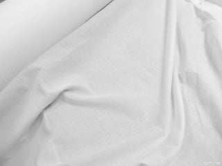 Lenjerie pat 1p bumbac sifon alb - 4 piese