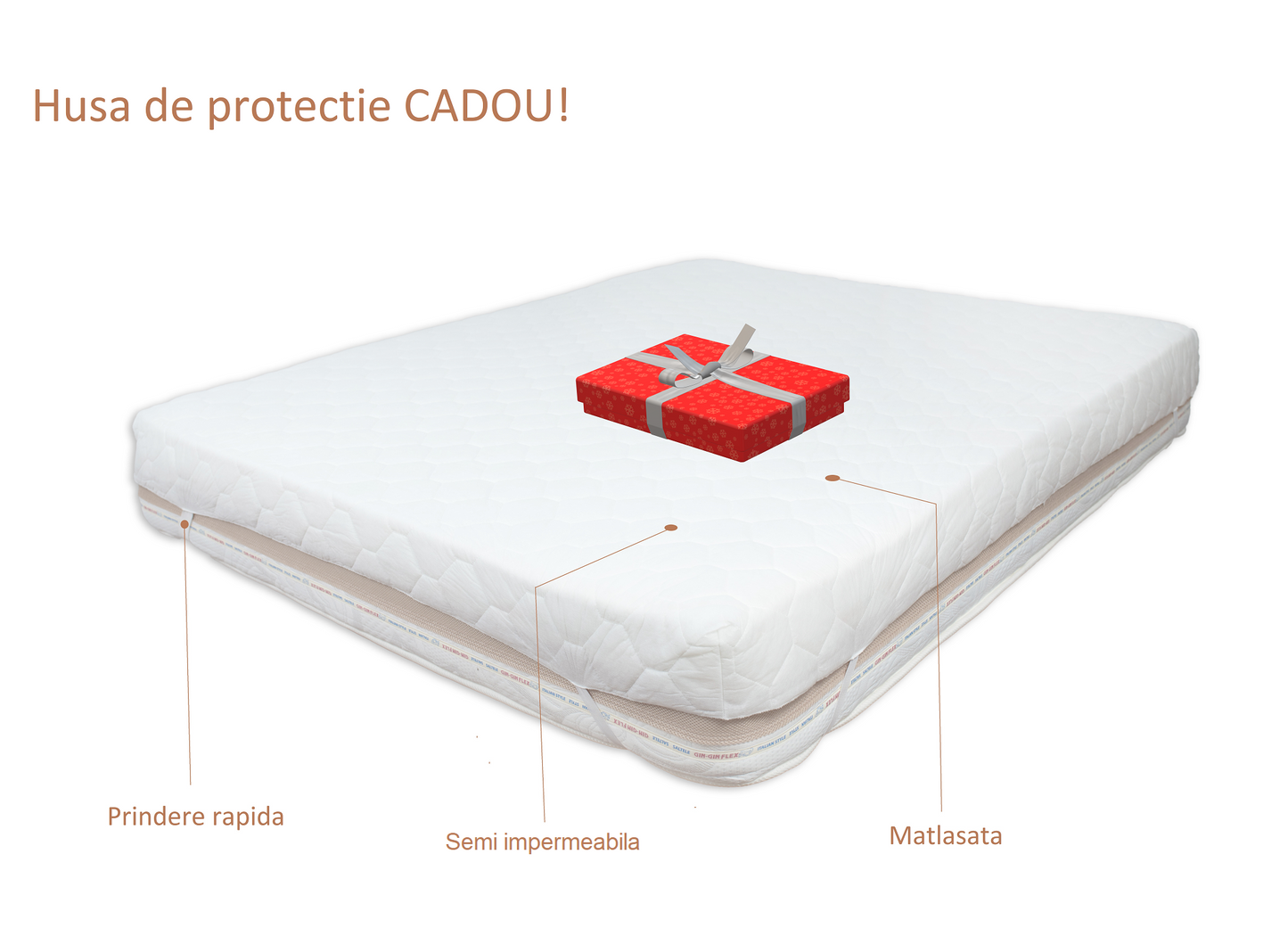 Memory Soft 26 cm, cu plasa de arcuri