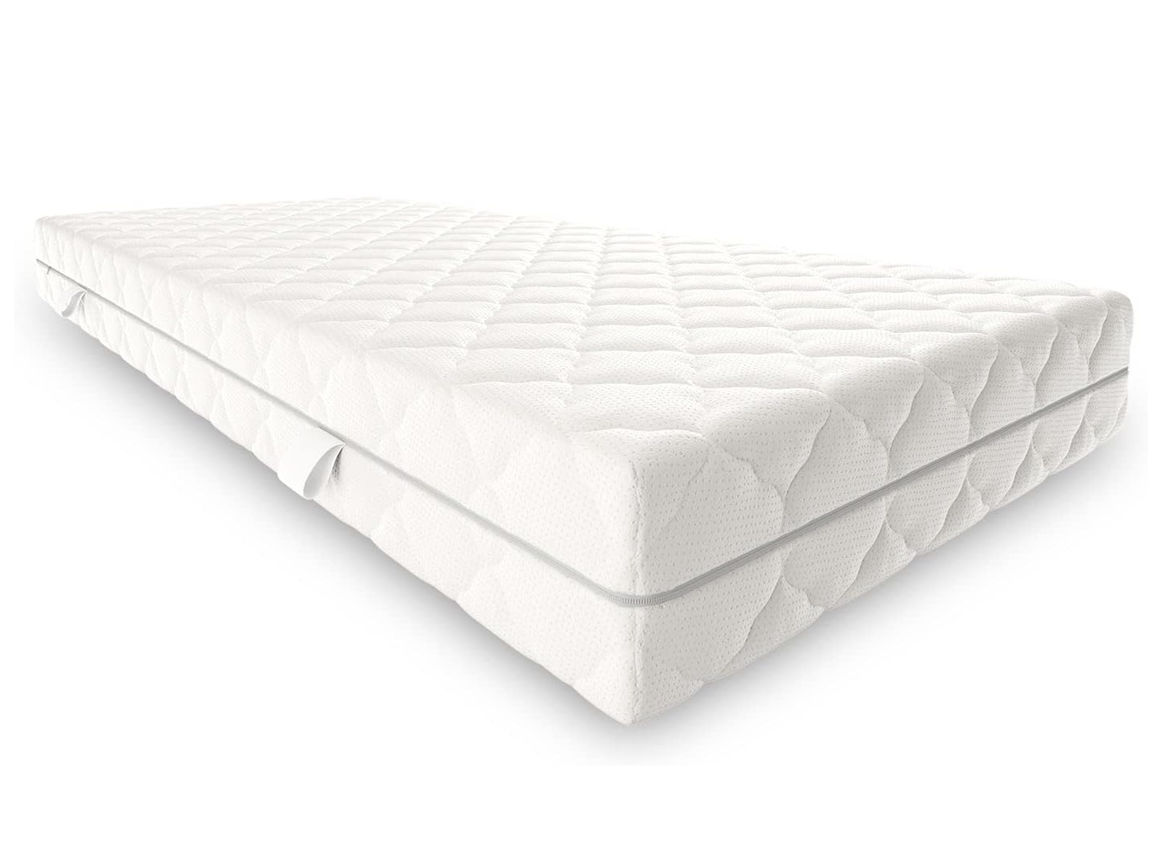 Husa cu fermoar pentru saltea, material alb matlasat certificat OEKO-TEX® STANDARD 100, Lavabila, Detasabila, Metru Patrat - MetruPatrat.ro