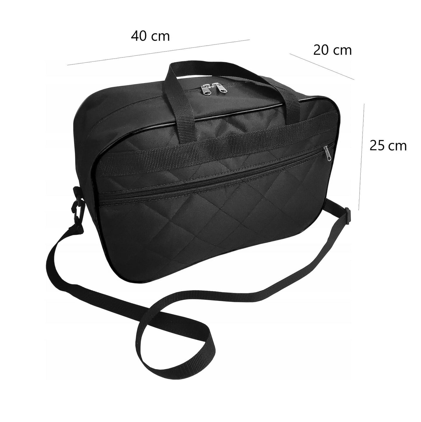 Geanta city break & sport, bagaj de mana avion Wizz Air, Ryanair, 40x20x25, matlasata, neagra, Metru Patrat 5087