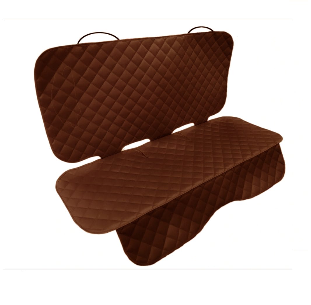 Set 3 protectii auto, matlasate,universale, maro, lavabile, impermeabile, protectie bancheta si 2 protectii scaune fata, Metru Patrat