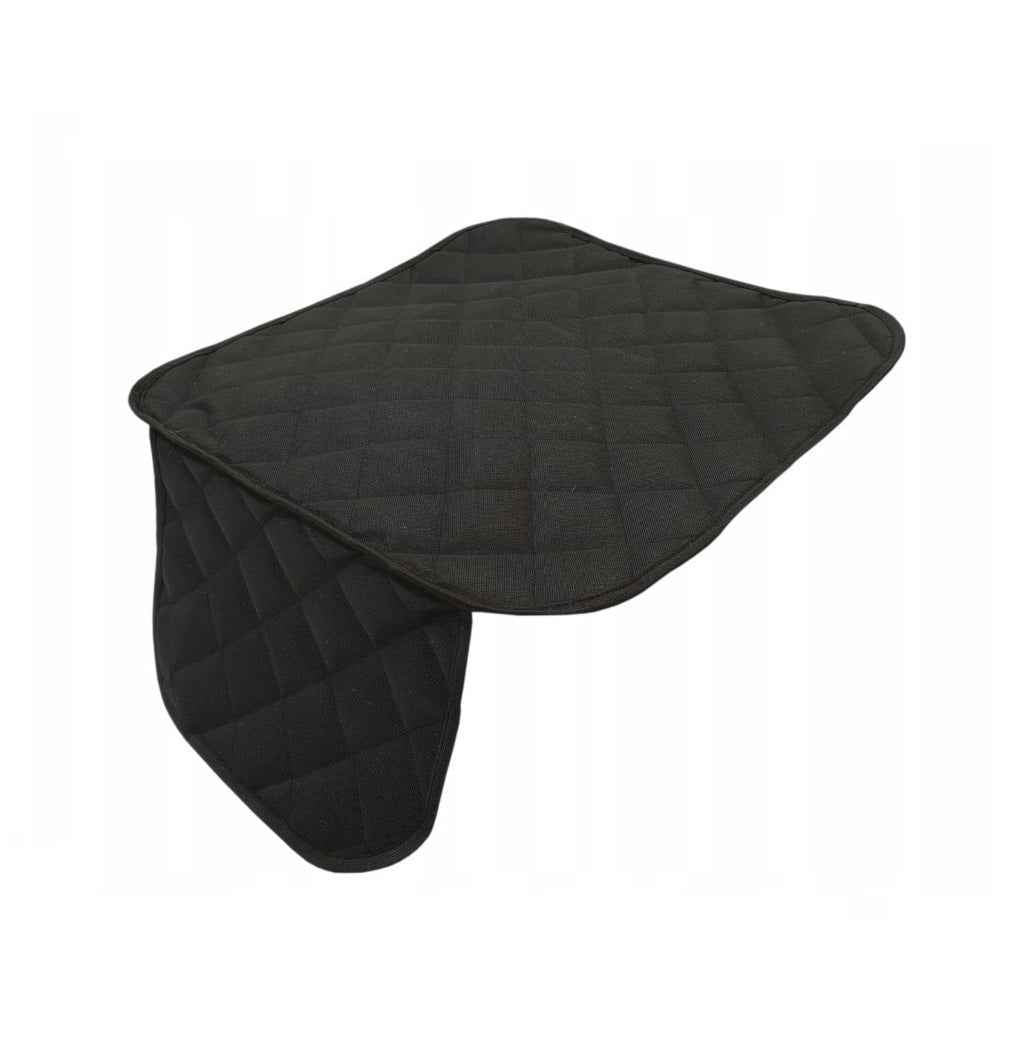 Set 2 protectii scaune auto, universale, matlasate, negre, lavabile, impermeabile - protectie sezut scaun sau bancheta si protectie spatar scaun