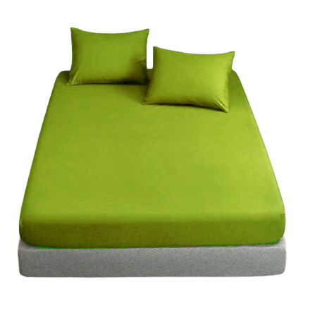 Fata de perna, bumbac natural 100% verde mat - 1 bucata - MetruPatrat.ro