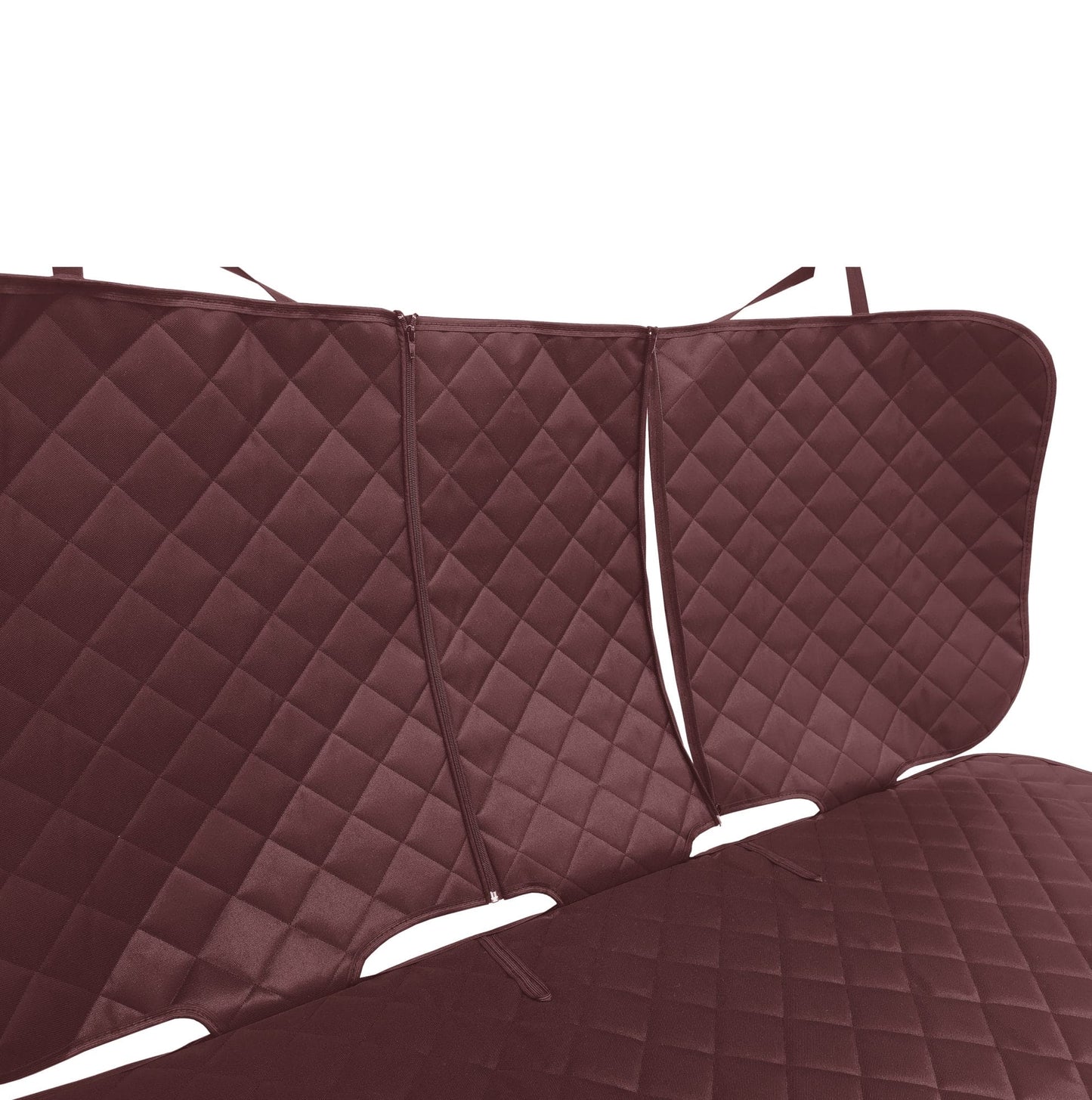 Set 3 protectii auto, matlasate,universale, visiniu, lavabile, impermeabile, decupare cotiera  ,scoica bebe si spatar scaun fata, Metru Patrat - MetruPatrat.ro