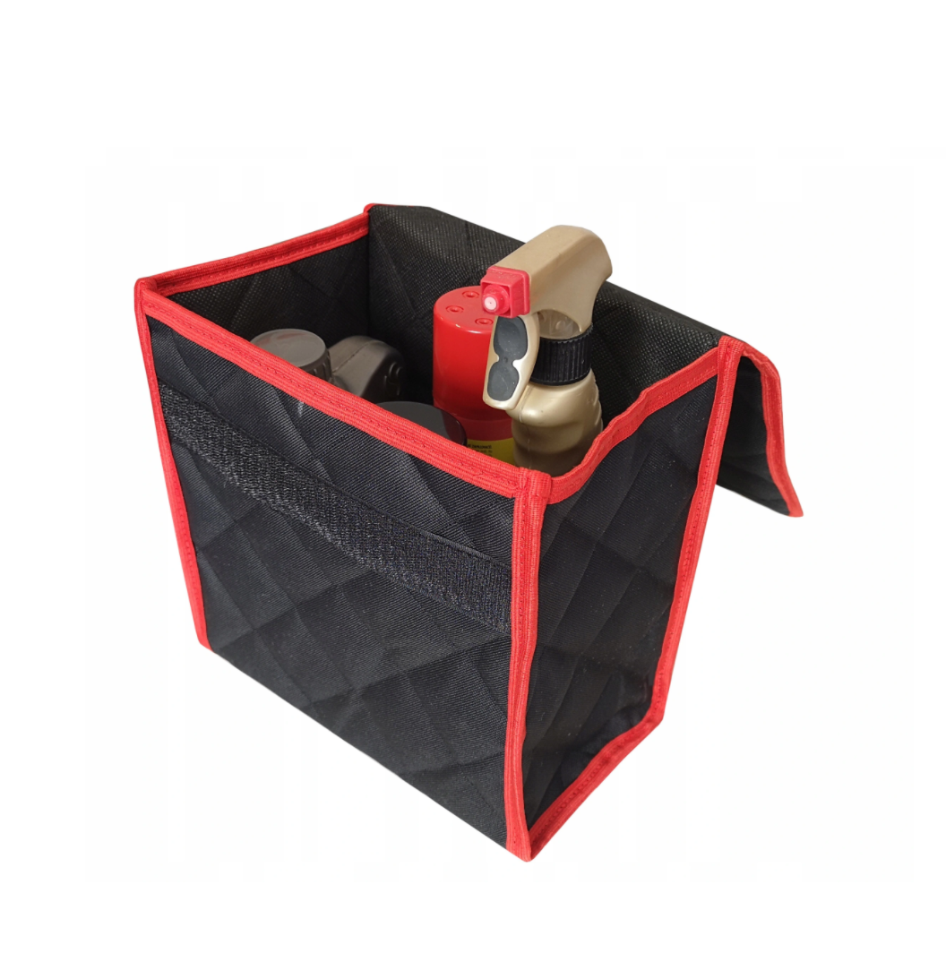 Organizator auto universal pentru portbagaj, prevazut cu banda arici pentru fixare usoara, marimea S