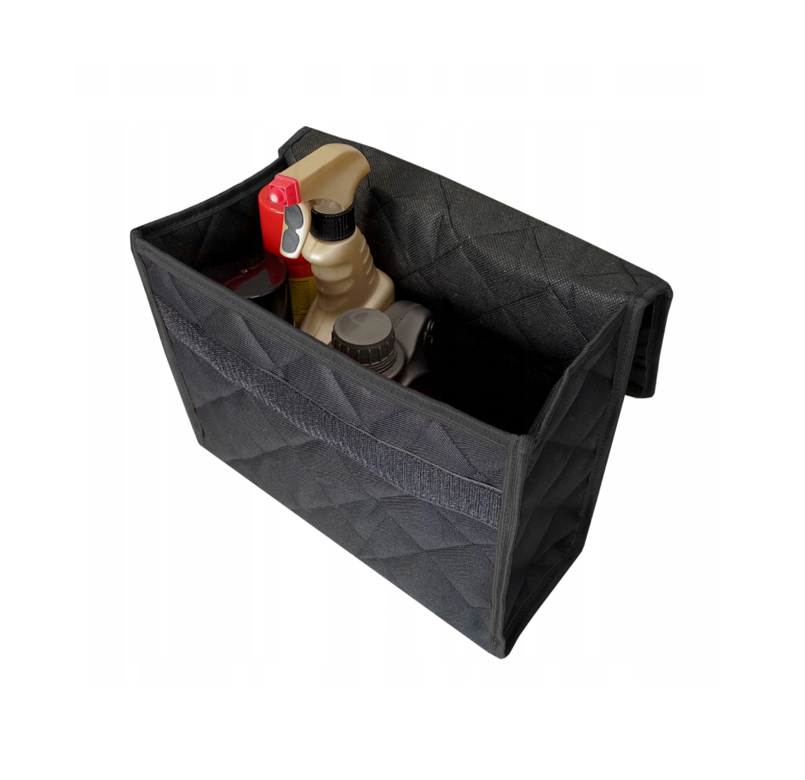 Organizator auto universal pentru portbagaj, prevazut cu banda arici pentru fixare usoara, marimea M negru - MetruPatrat.ro