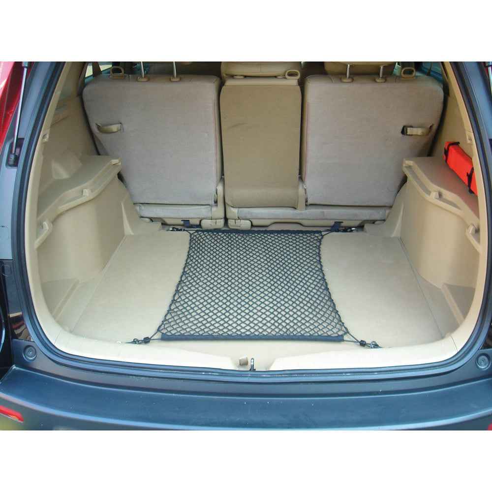 Plasa elastica pentru fixarea bagajelor in portbagaj , de culoare neagra , cu dimensiunile 75 x 85 cm 934510