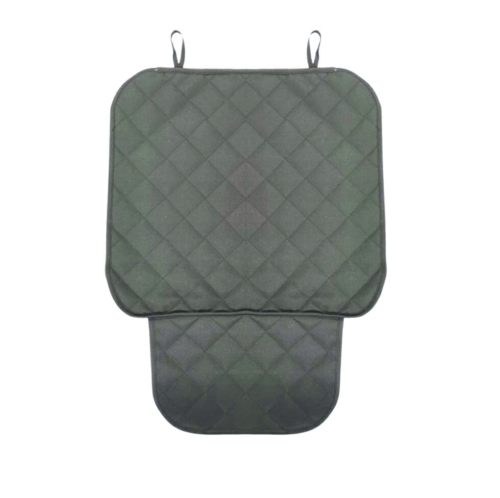 Set 2 protectii auto matlasate, universale, lavabile, gri, protectie sezut scaun sau bancheta si protectie spatar scaun, Metru Patrat