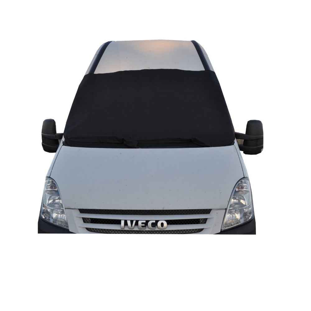 Set 3 protectii auto iarna, pentru auto tip utilitare, husa parbriz 245 x 108 cm, huse oglinzi laterale si huse stergatoare