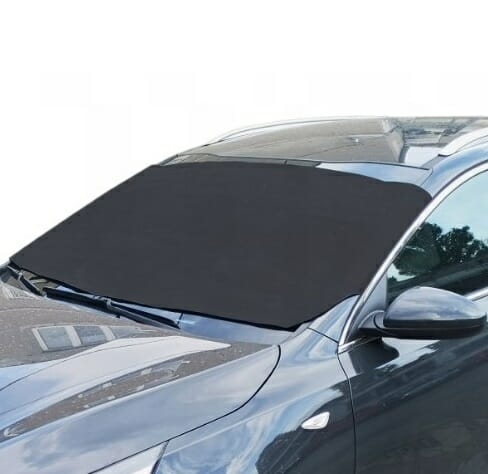 Set 3 protectii auto iarna, pentru autoturisme, husa parbriz 188 x 79 cm, huse oglinzi laterale si huse stergatoare