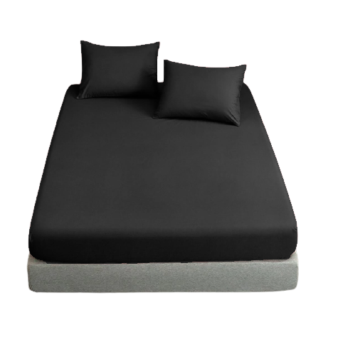 Fata de perna, bumbac natural 100% negru - 1 bucata