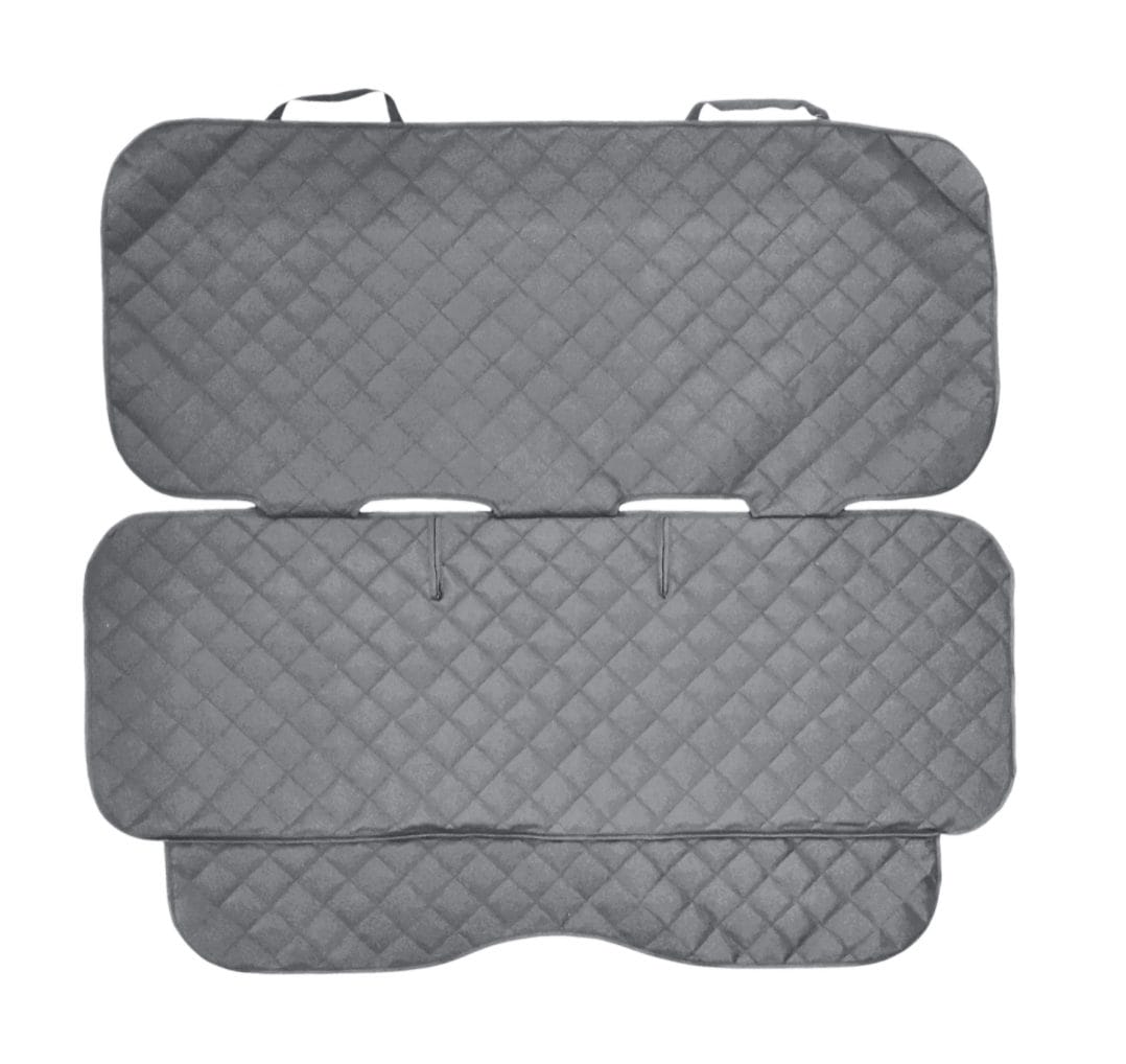 Set 3 protectii auto, matlasate,universale, gri, lavabile, impermeabile, protectie bancheta , protectie scaun fata si protectie spatar scaun, Metru Patrat