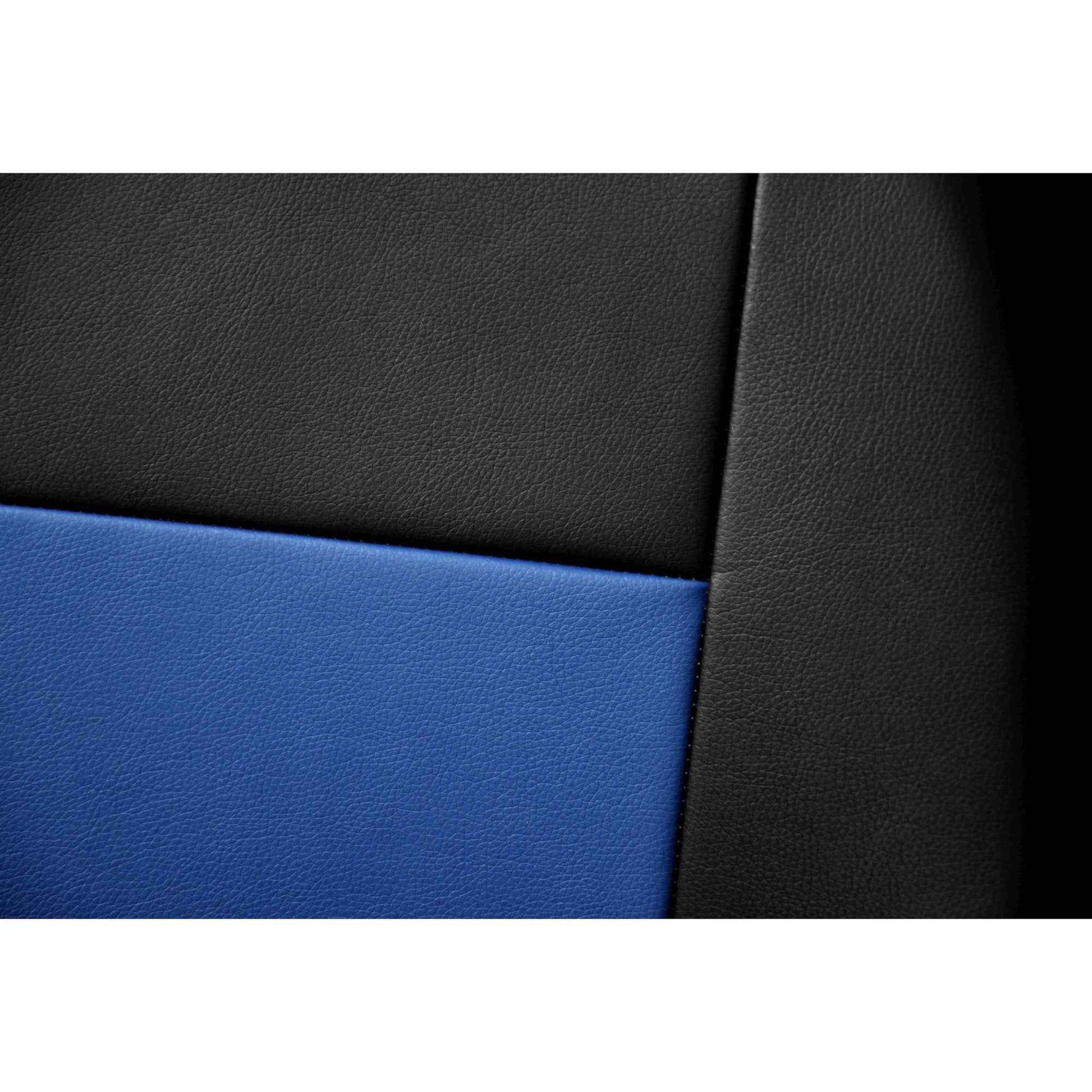 Set huse auto universale , 9 bucati , din gama comfort , eleganta si siguranta , de culoare neagra cu albastru , 3 mm spuma AH191B
