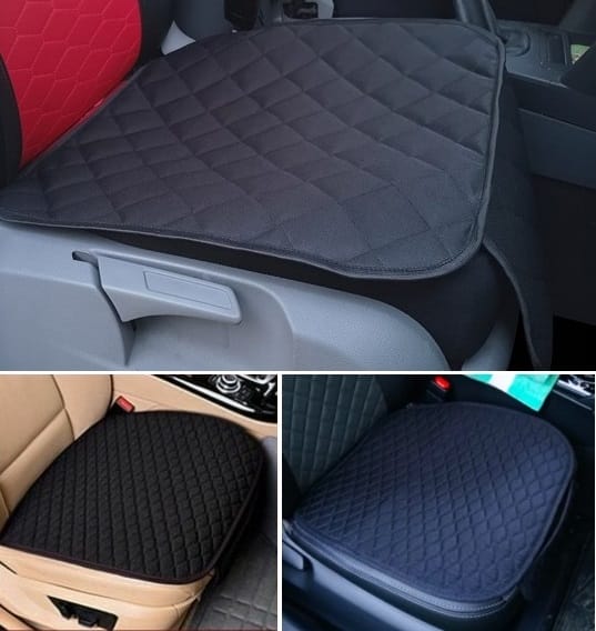 Set 3 protectii auto, matlasate,universale, negre, lavabile, impermeabile, protectie bancheta si 2 protectii sezut scaun , Metru Patrat