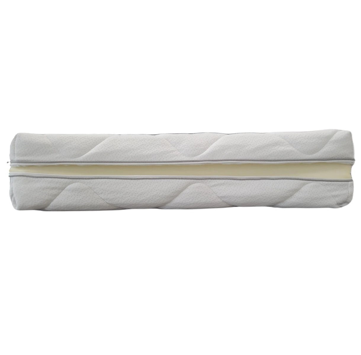 Husa cu fermoar pentru saltea, material alb matlasat certificat OEKO-TEX® STANDARD 100, Lavabila, Detasabila, Metru Patrat - MetruPatrat.ro