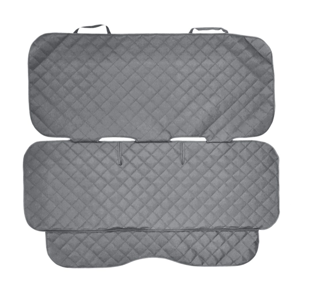 Protectie auto matlasata pentru bancheta din spate, universala, impermeabila, lavabila, gri  5079