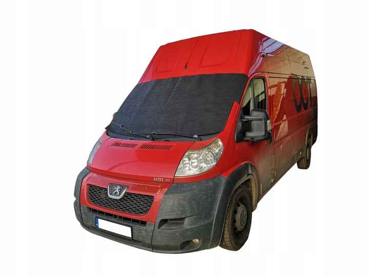 Set 3 protectii auto iarna, pentru auto tip utilitare, husa parbriz 245 x 108 cm, huse oglinzi laterale si huse stergatoare
